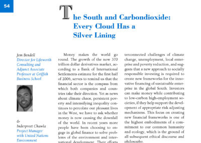 The South and Carbondioxide: Every Cloud Has aSilver Lining by Jem Bendell & Inderpreet Chawla