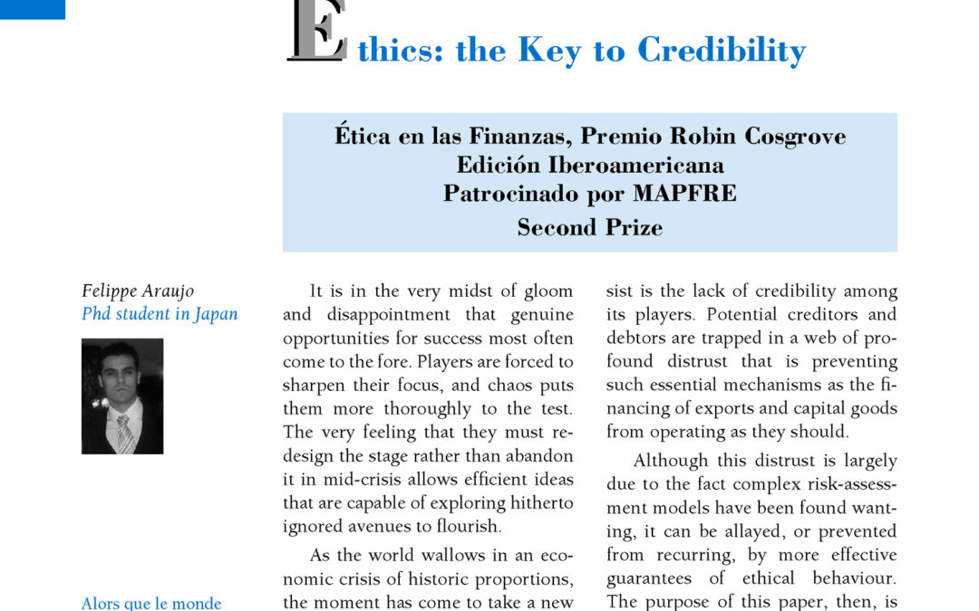 Ethics: the Key to Credibility by Felippe Araujo