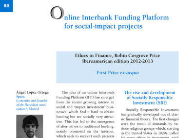 Online Interbank Funding Platform for social-impact projects by Ángel López Ortega