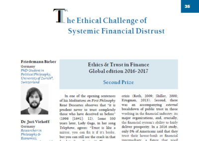The Ethical Challenge ofSystemic Financial Distrust by Friedemann Bieber & Juri Viehoff