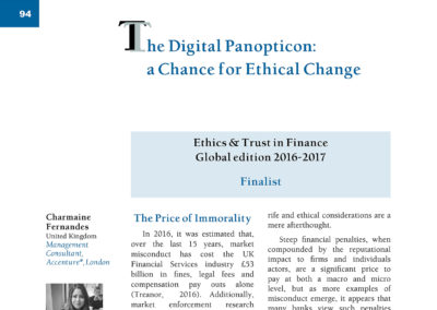 The Digital Panopticon:a Chance for Ethical Change by Charmaine Fernandes
