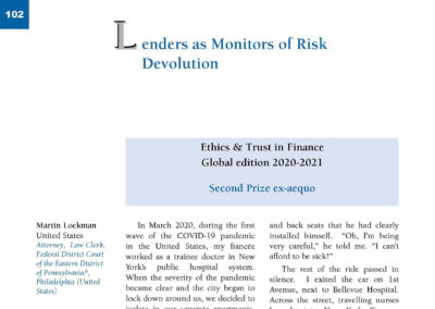 Lenders as Monitors of Risk Devolution by Martin Lockman