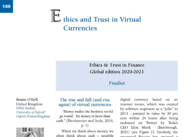 Ethics and Trust in Virtual Currencies by Bessie O’Dell