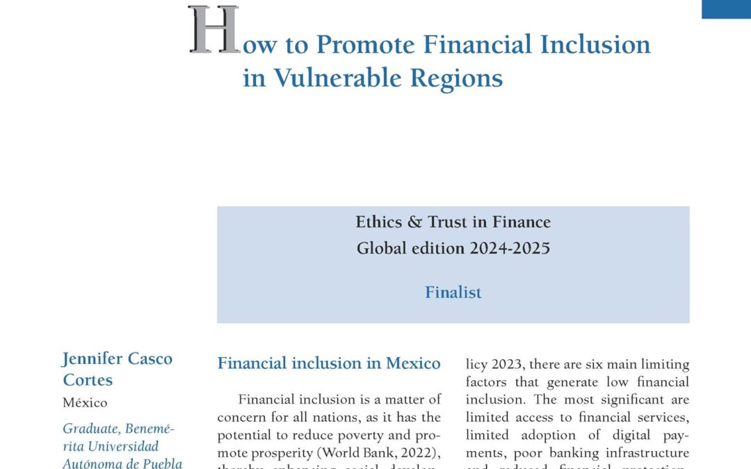 How to Promote Financial Inclusion in Vulnerable Regions by Mrs Jennifer Casco Cortes