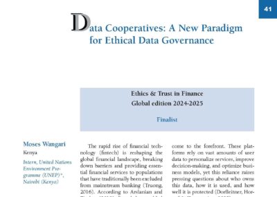 Data Cooperatives: A New Paradigm for Ethical Data Governance by Mr Moses Wangari
